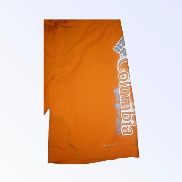 Columbia Swim Trunks Mens 36 Orange PFG Board Shorts Bathing Suit Men - Picture 5 of 6